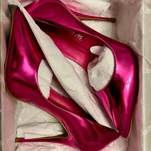 L'Intervalle Pink Mirror Pumps
